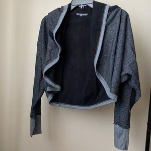 Michael Stars bolero cropped hoodie